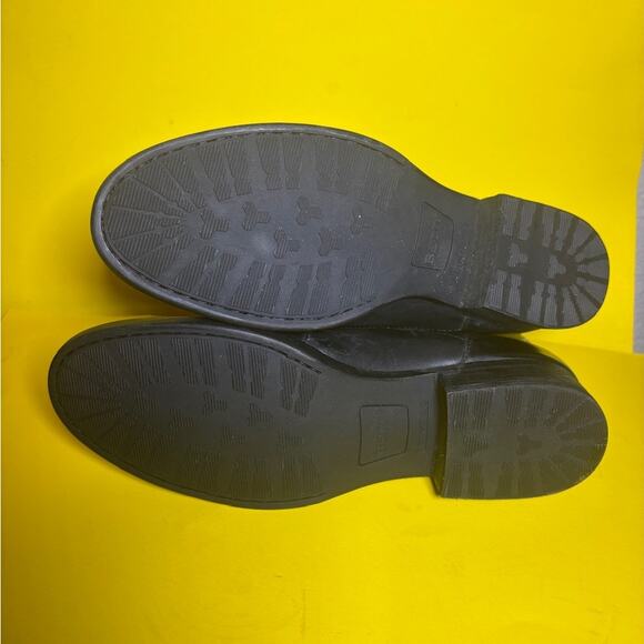 Born Black Leather Ankle Back Zipper Boots size 9 M NWT - Picture 7 of 10